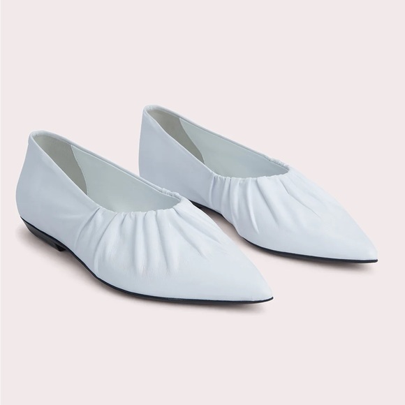 NWOB BY FAR REGINA WHITE NAPPA LEATHER